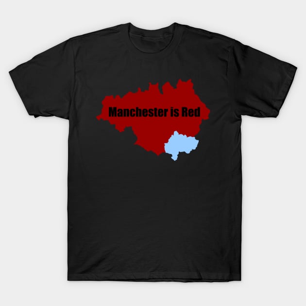 Manchester is Red T-Shirt by Confusion101